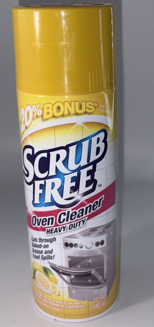 Scrub Free OVEN CLEANER Heavy Duty-Cuts Thru Grease/Food Spills-Lemon Scent 12oz