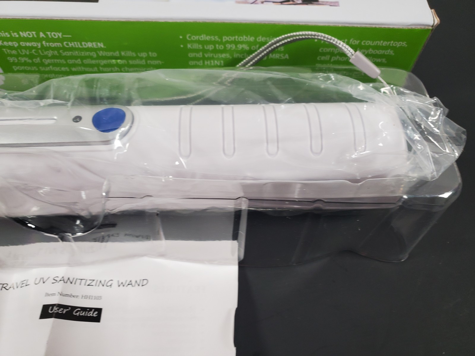 Handheld Super Charged UV-C Light Wand Kills 99.99% Germs Bacteria & Viruses