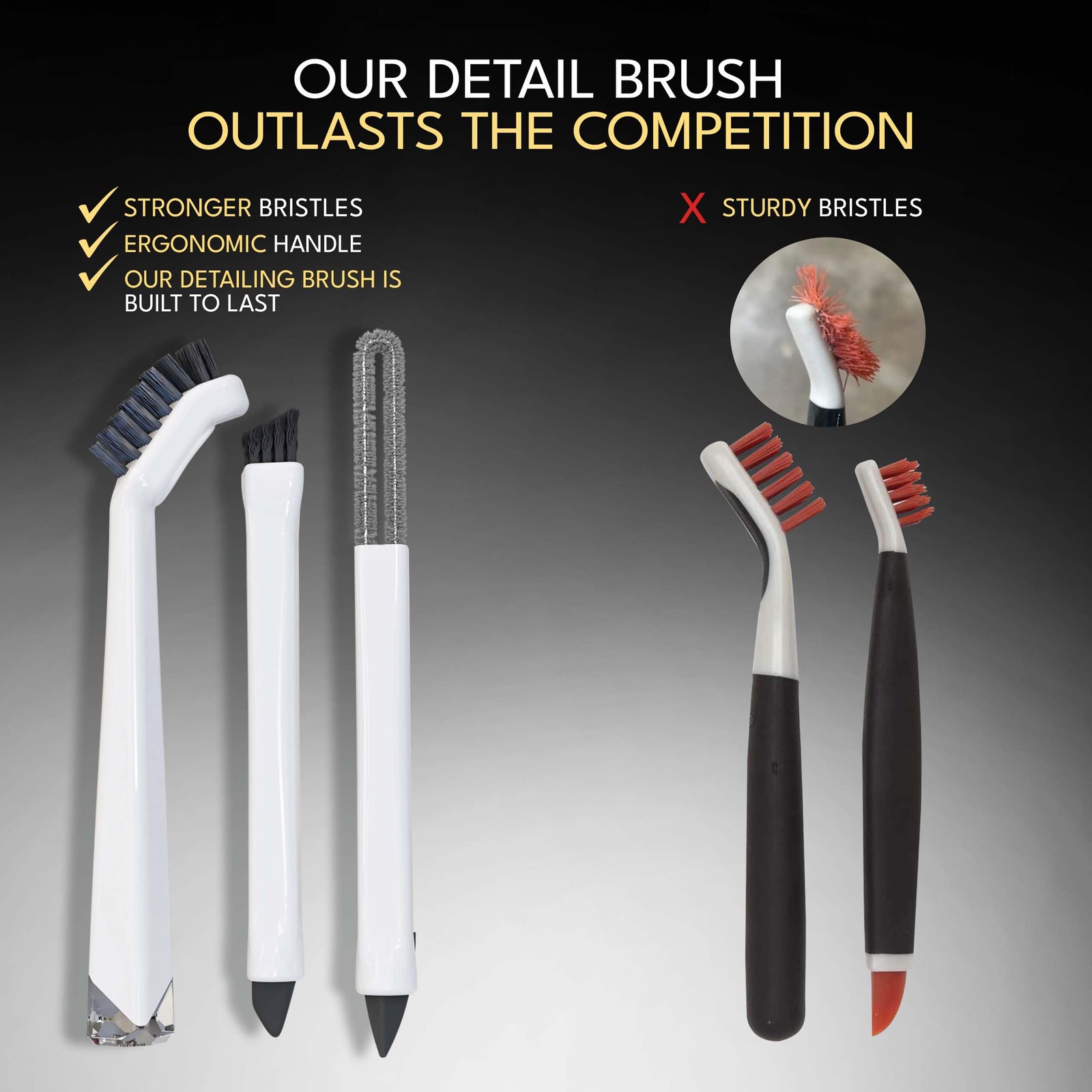 Small Cleaning Brush Set 3pcs—Crevice Brushes for Cleaning—Scrub Brushes Set …