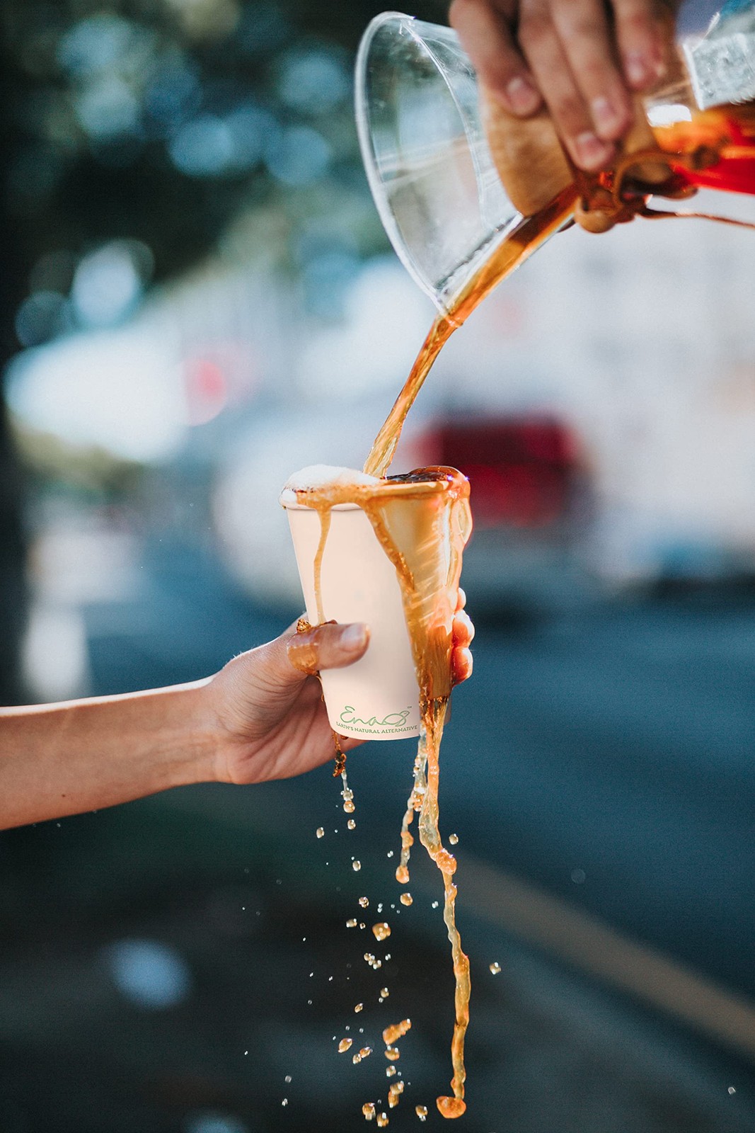 100% Compostable Disposable Coffee Cups [12oz 320 Pack] Paper Cups Made from