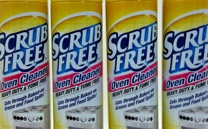 5 X Scrub Free Oven Cleaner Heavy Duty & Fume Free Cuts Through Baked On 9.7 oz