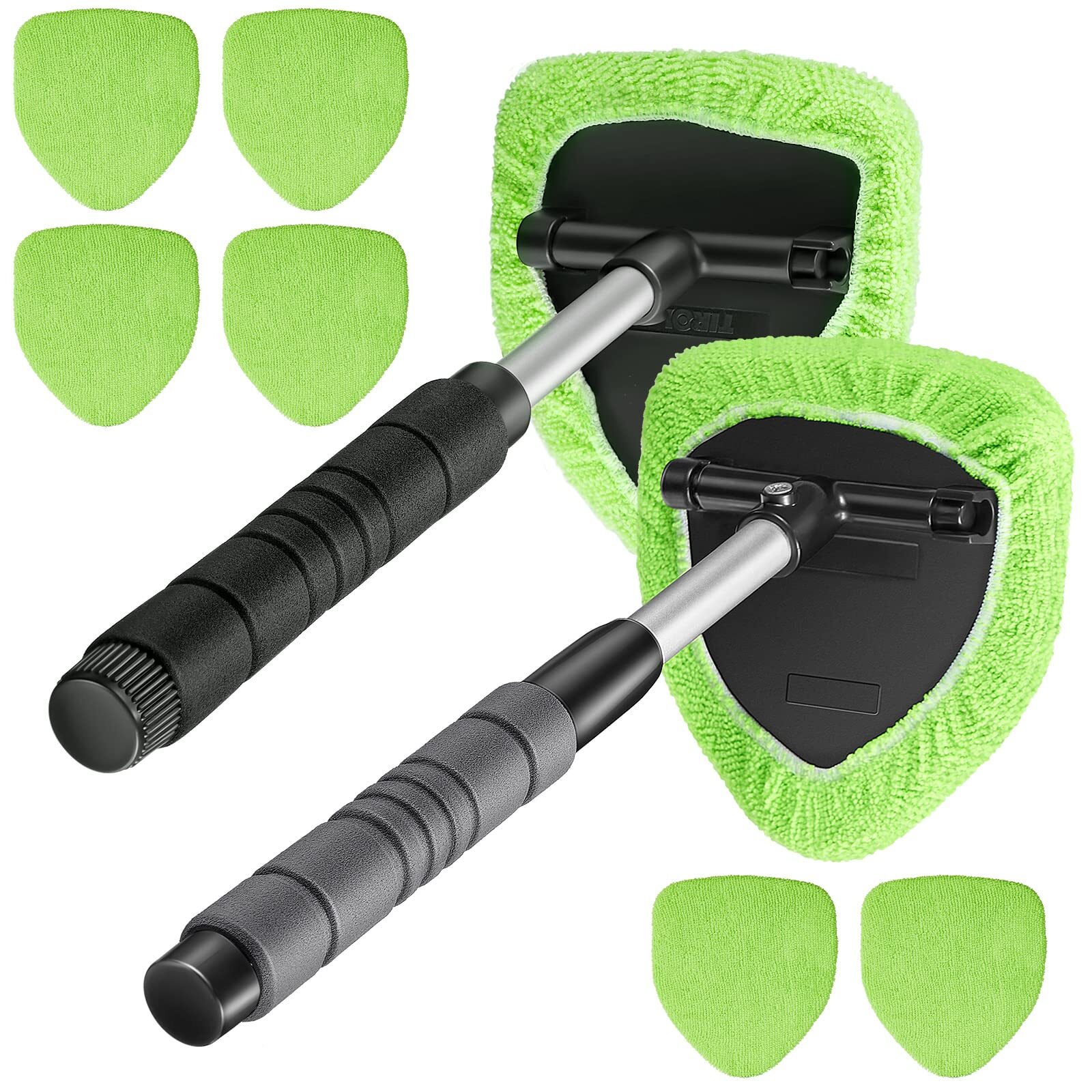 2Set Multipurpose Car Duster Microfiber Brush w/ Extendable Handle for Detailing