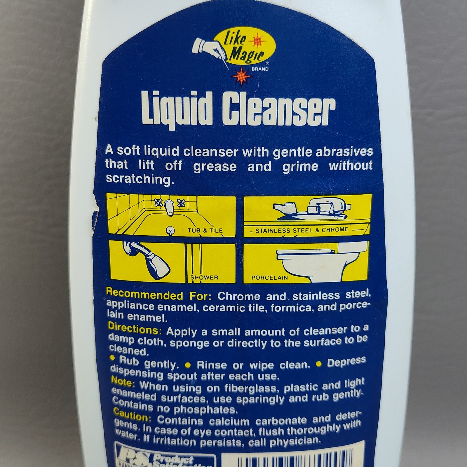 Vintage Like Magic Brand Scouring Liquid Cleanser Soft Abrasive RARE Movie Prop