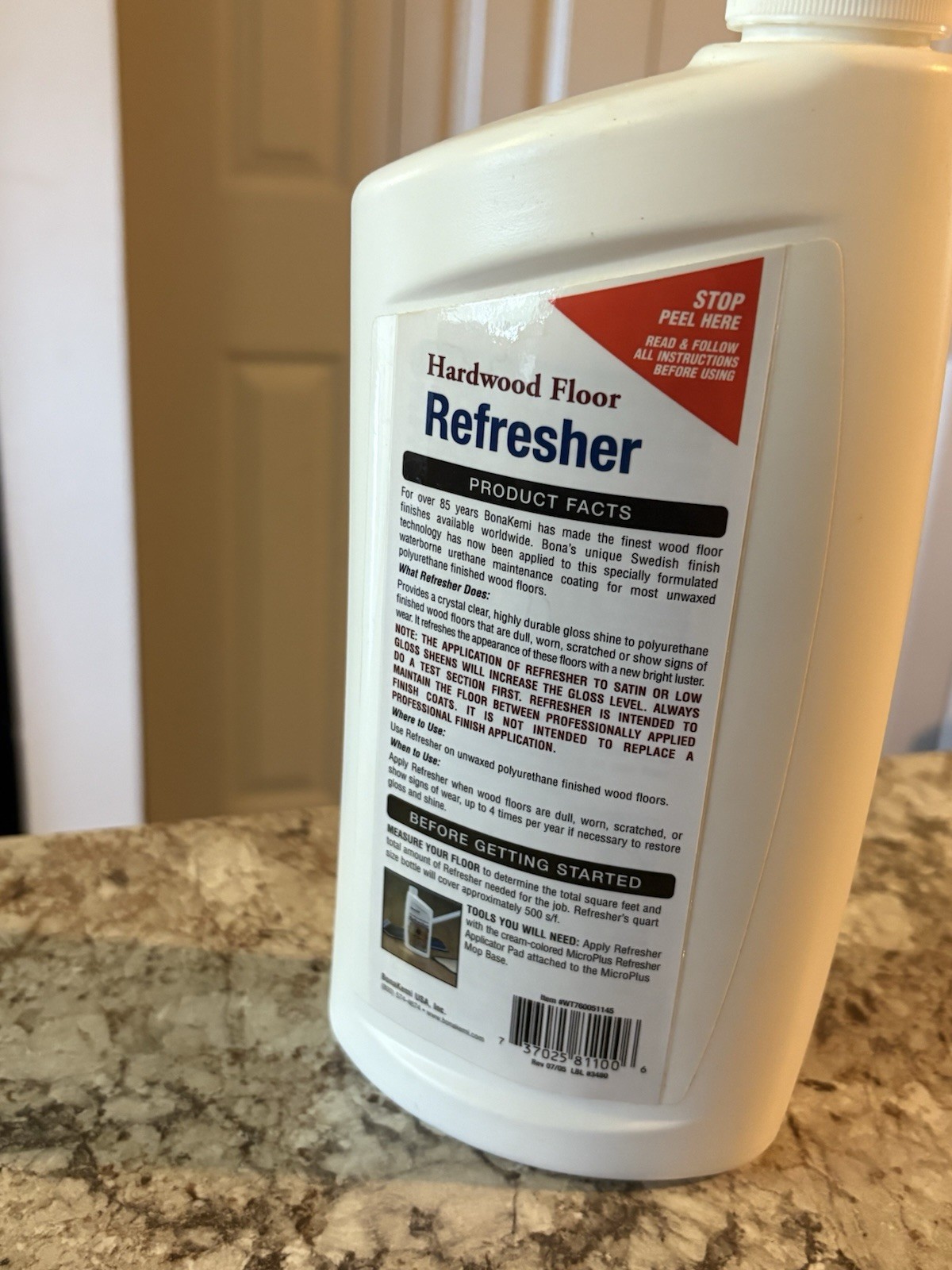 Bona Swedish Formula Hardwood Floor Refresher 32 FL OZ Bottle SEE DESCRIPTION