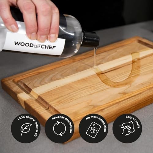 Food Grade Mineral Oil 8.5 oz for Cutting Boards & Wood Utensils