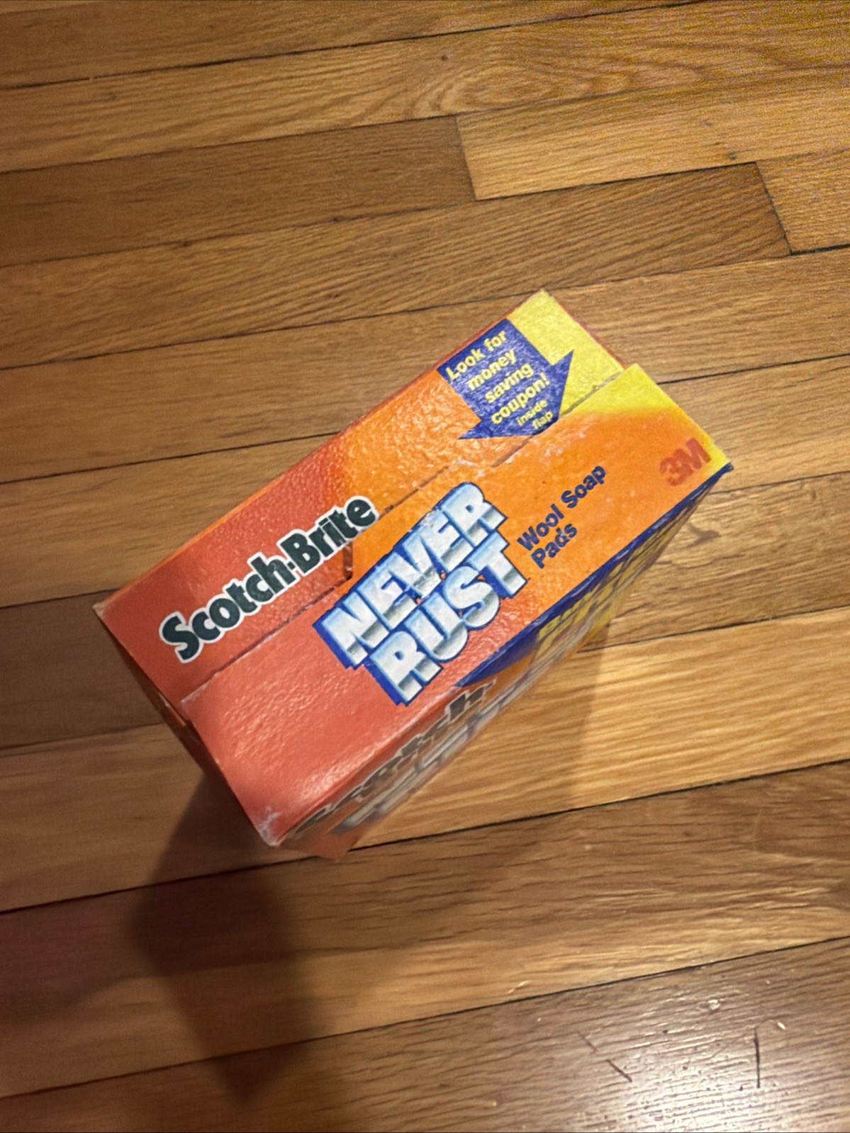 Scotch Brite Never Rust Heavy Duty Soap Pads 8 Pack 3M Discontinued Box Damage