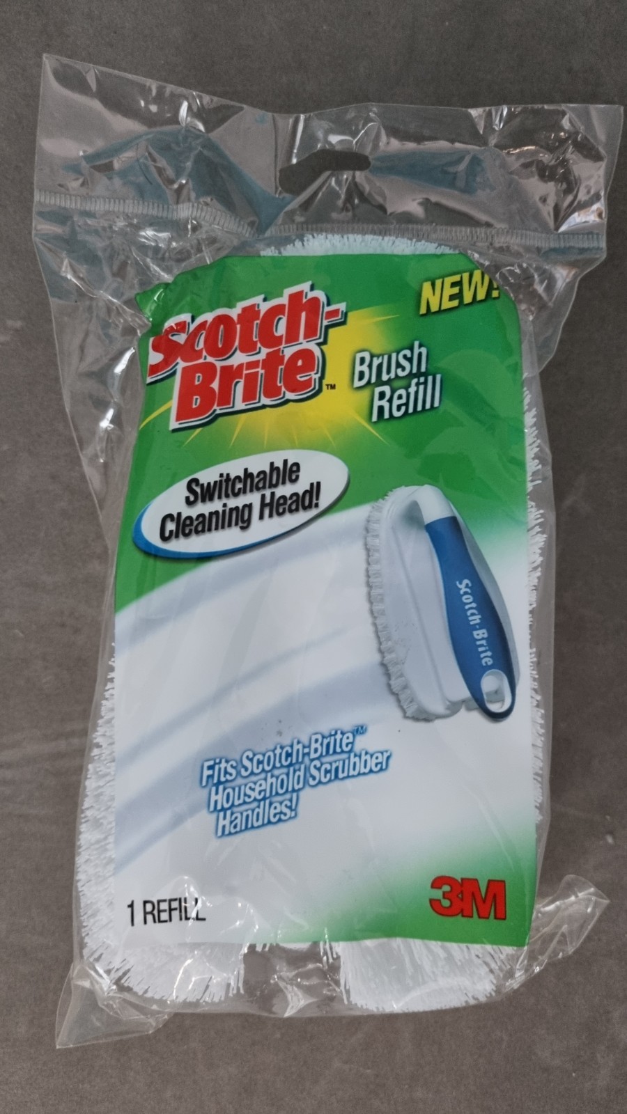 Scotch Brite Handheld Scrubber BRUSH Refill Cleaning Head 3M For Reusable Handle