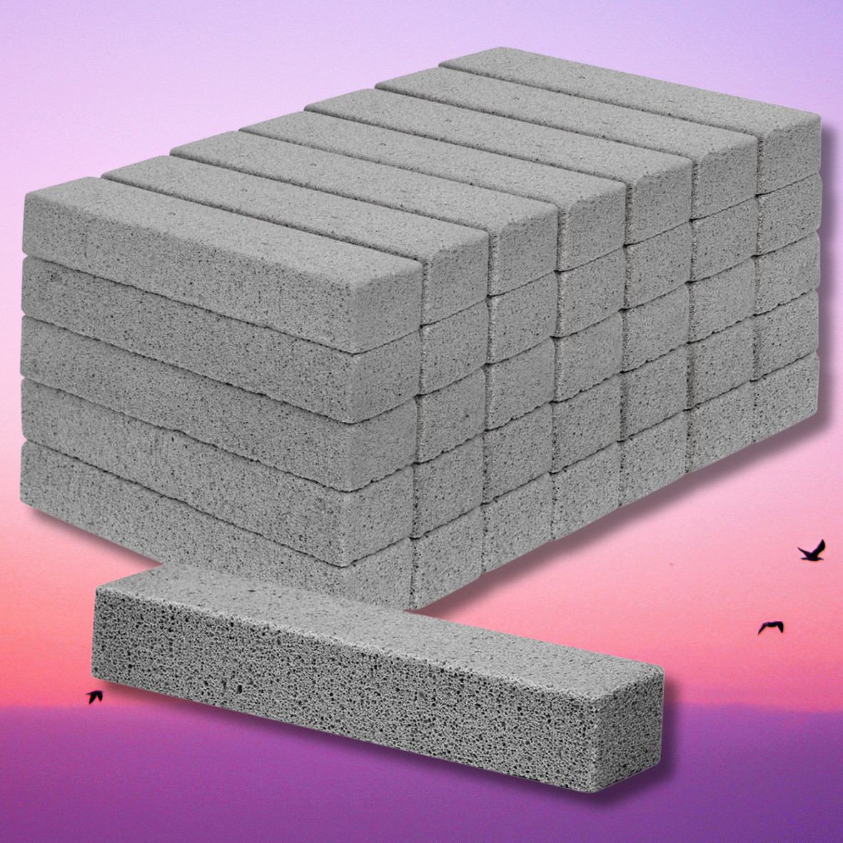 36 Pack Pumice Stone for Toilet Bowl Cleaning，Scouring Stick Remove Toilet Bo…