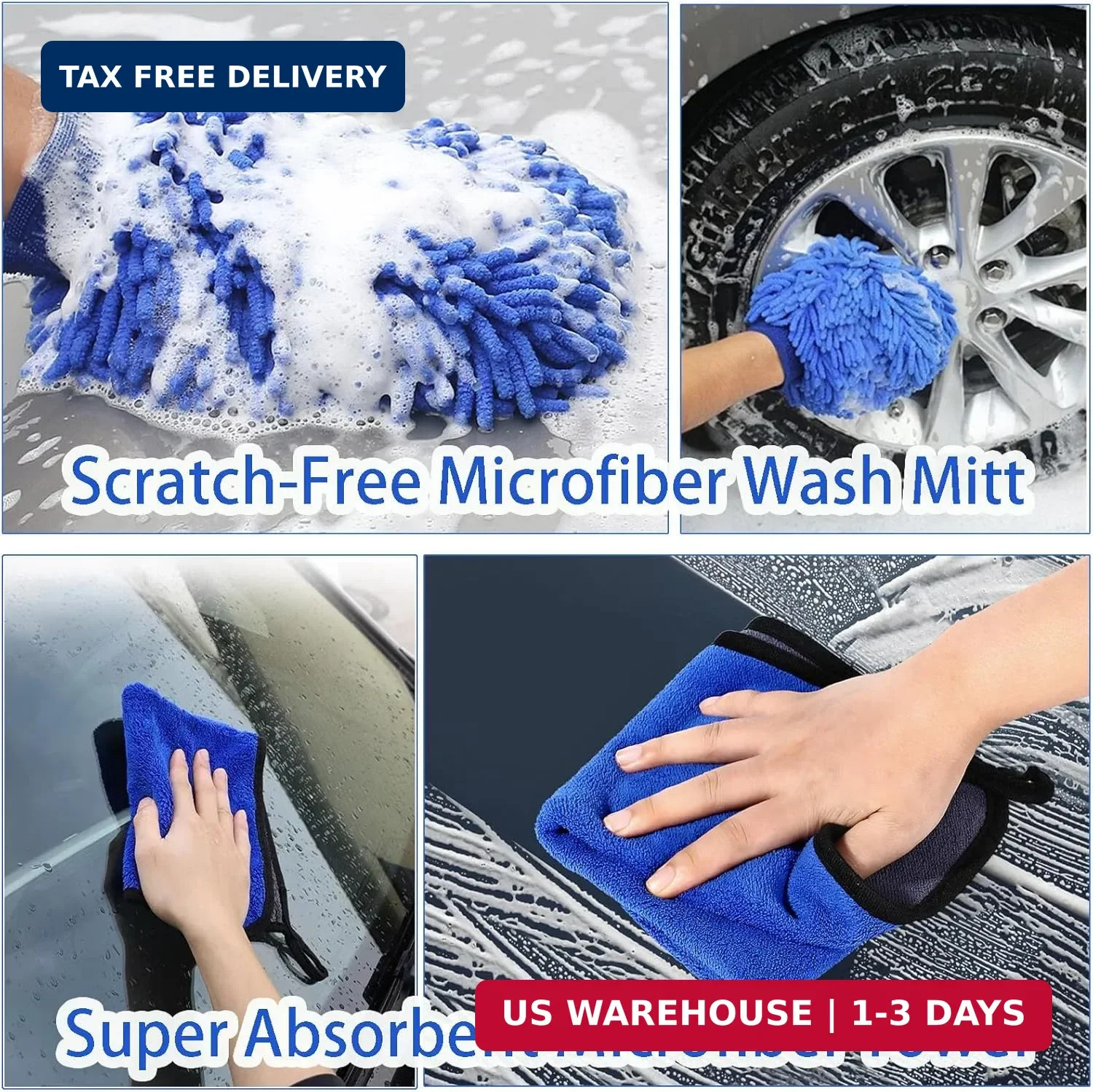 Wontolf 62” Car Wash Brush with Long Handle, Scratch-Free Soft Bristles Sturdy
