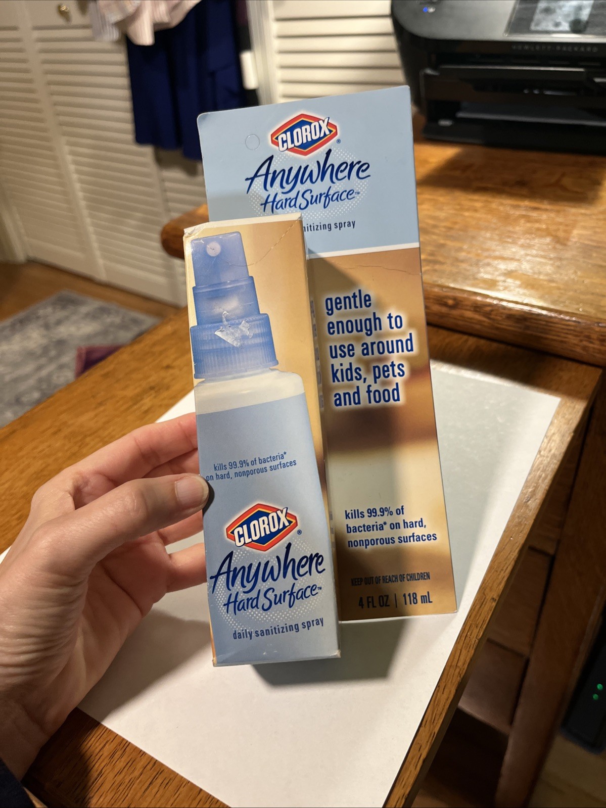 Clorox Anywhere Hard Surface Spray 4 fl oz New In box C