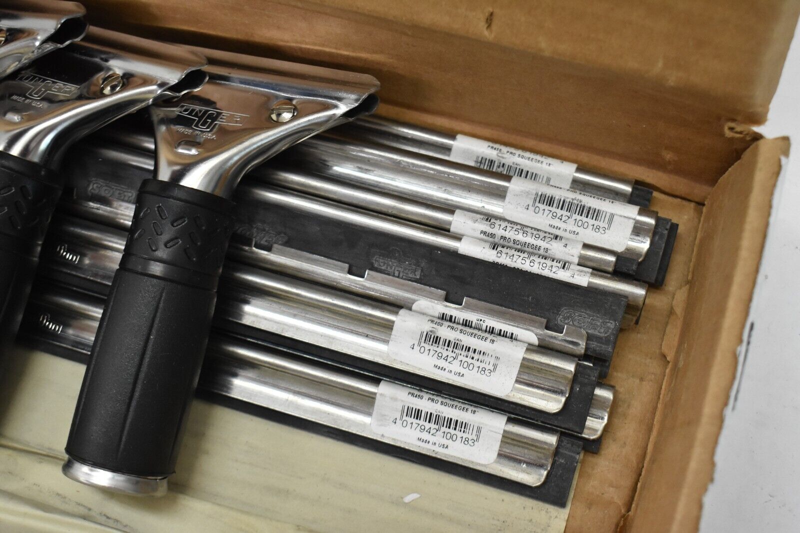Unger 10 Pack Pro Stainless Steel Squeegee Complete 18″ Pro Wischer PR450