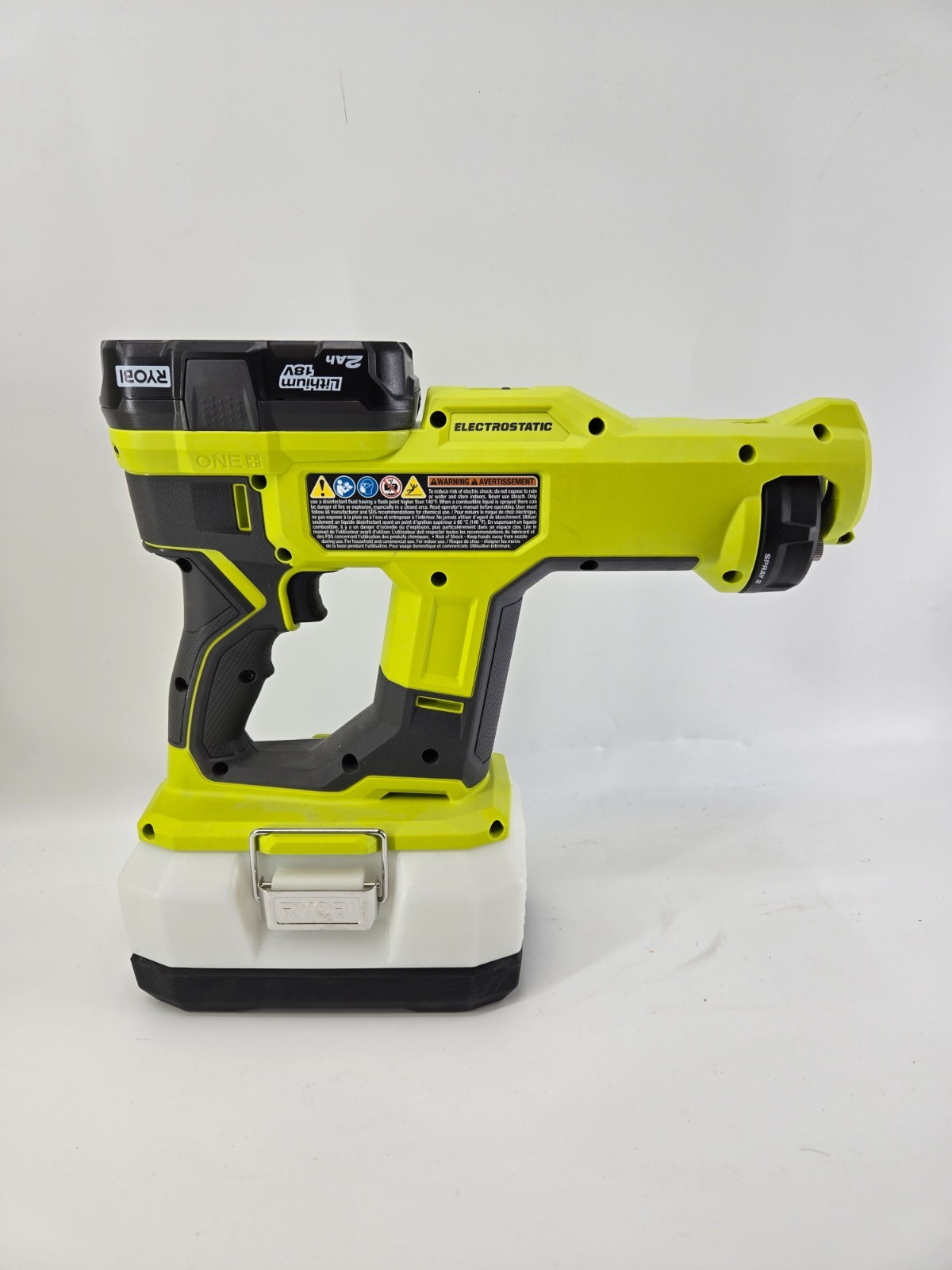 Ryobi PSP02K 18V ONE+ Handheld Electrostatic Sprayer w/ 2Ah Battery NO CHARGER
