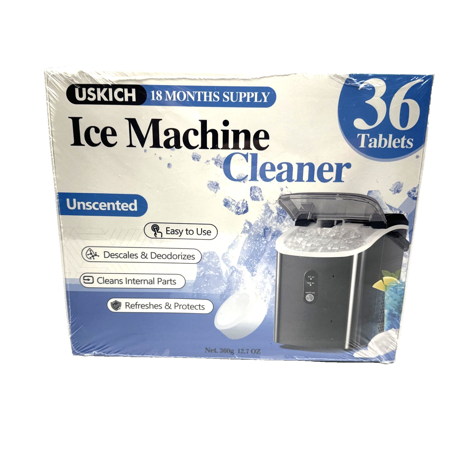 Ice Machine Cleaner Descaler Gentle Household Cleaning Descaling Sheet 36 Pack