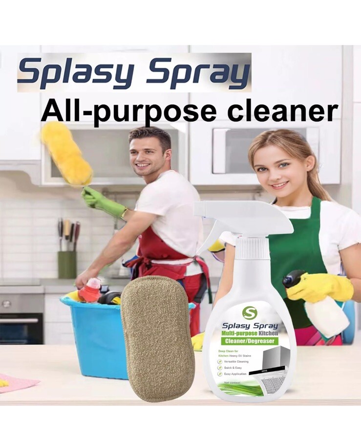 300ml Splasy Cleaner Spray Foam Cleaner, Splasy Foam Spray, Kitchen Degreaser