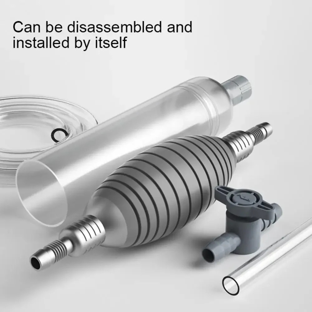 Pool Hand Vacuum Cleaner,Cleaning Tool,Adjustable Valve,Removable,Transparent