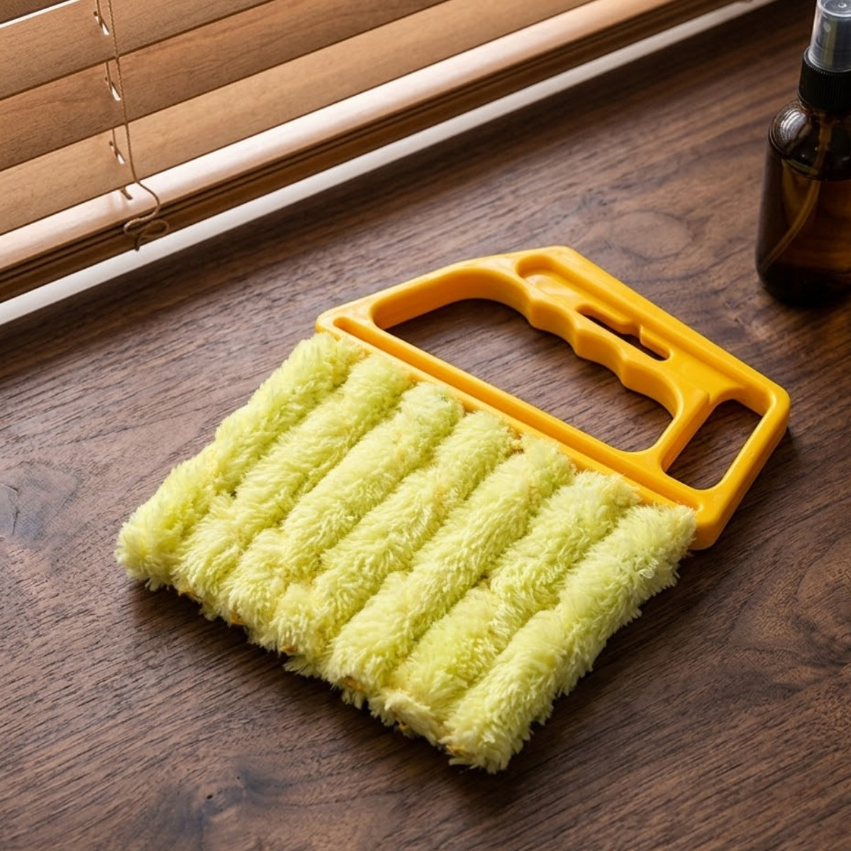 Window Cleaning Brush Tool with Ergonomic Handle for Easy Grip and Storage