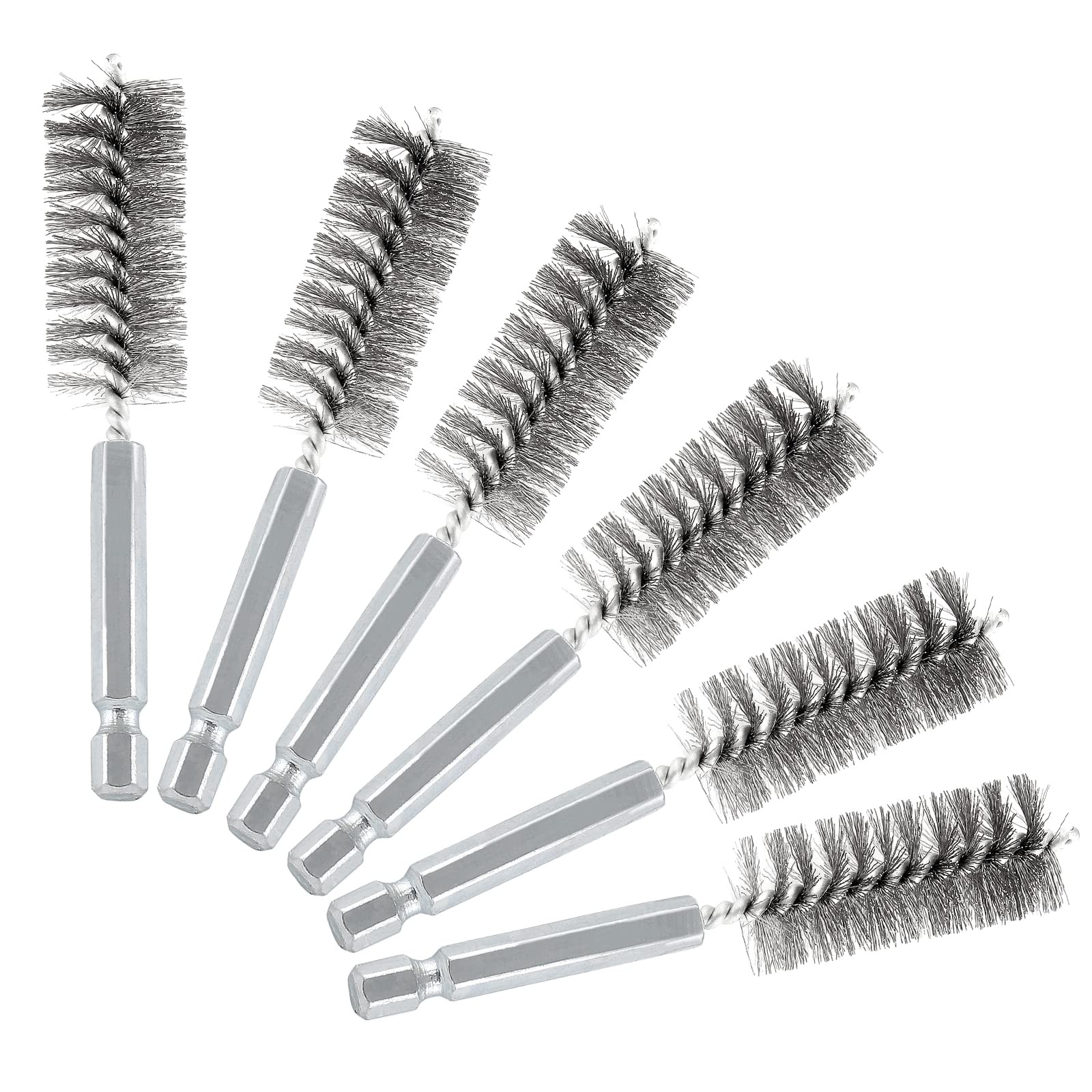 6 Pcs 19mm Stainless Steel Wire Brush Set