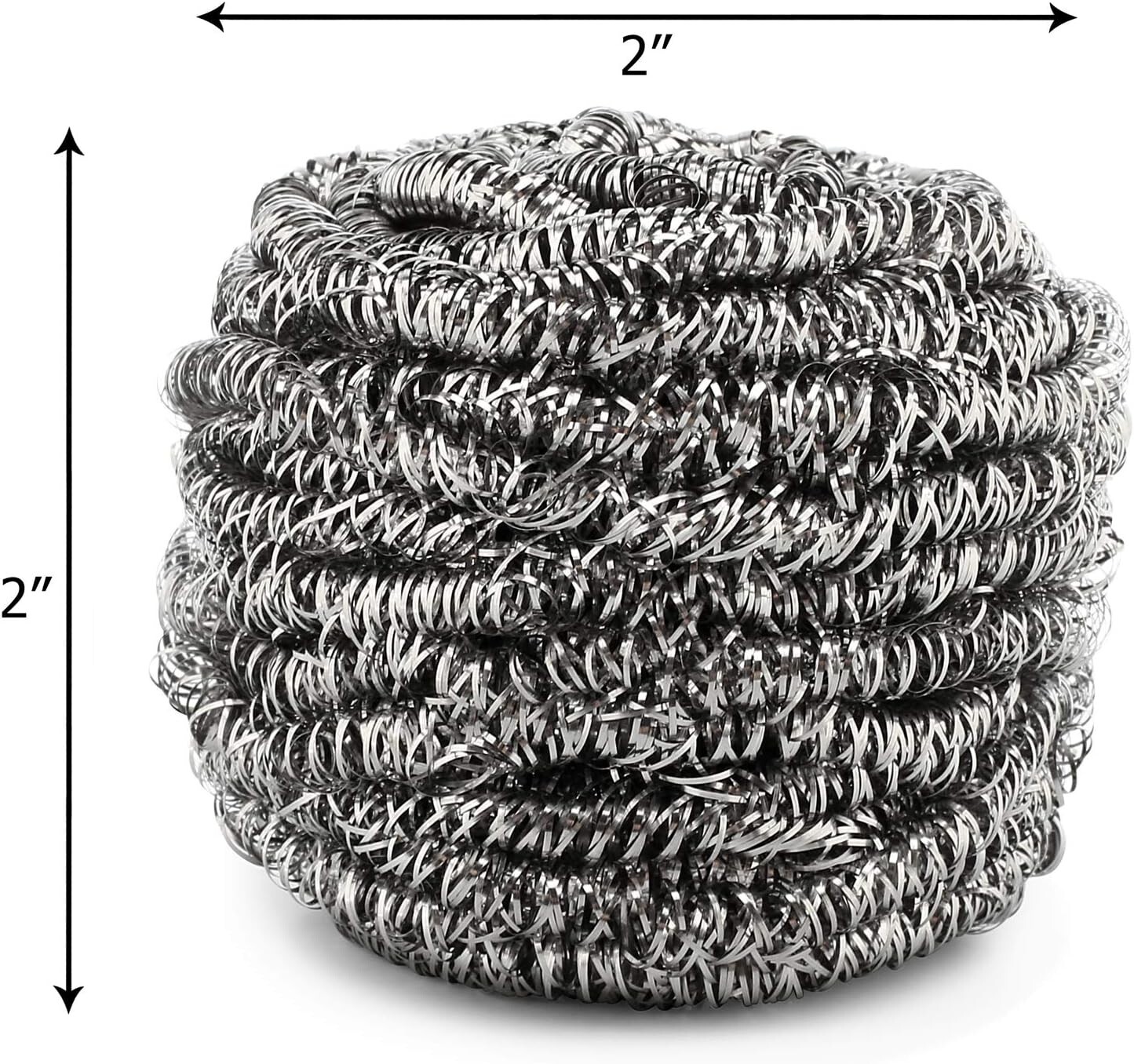 12 Pack Stainless Steel Scourers by Scrub It – Steel Wool Scrubber Pad used f…