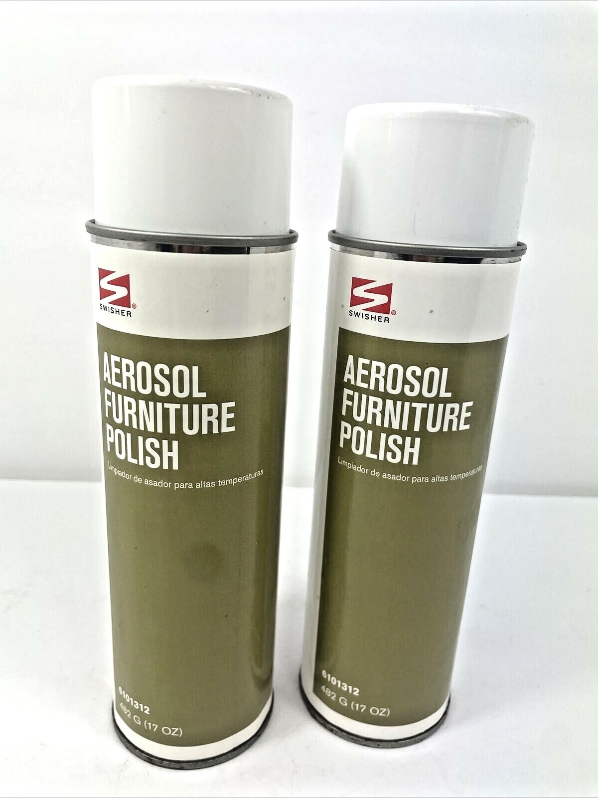 Swisher Furniture Polish 17oz Aerosol Lot Of 2 For Industrial Use