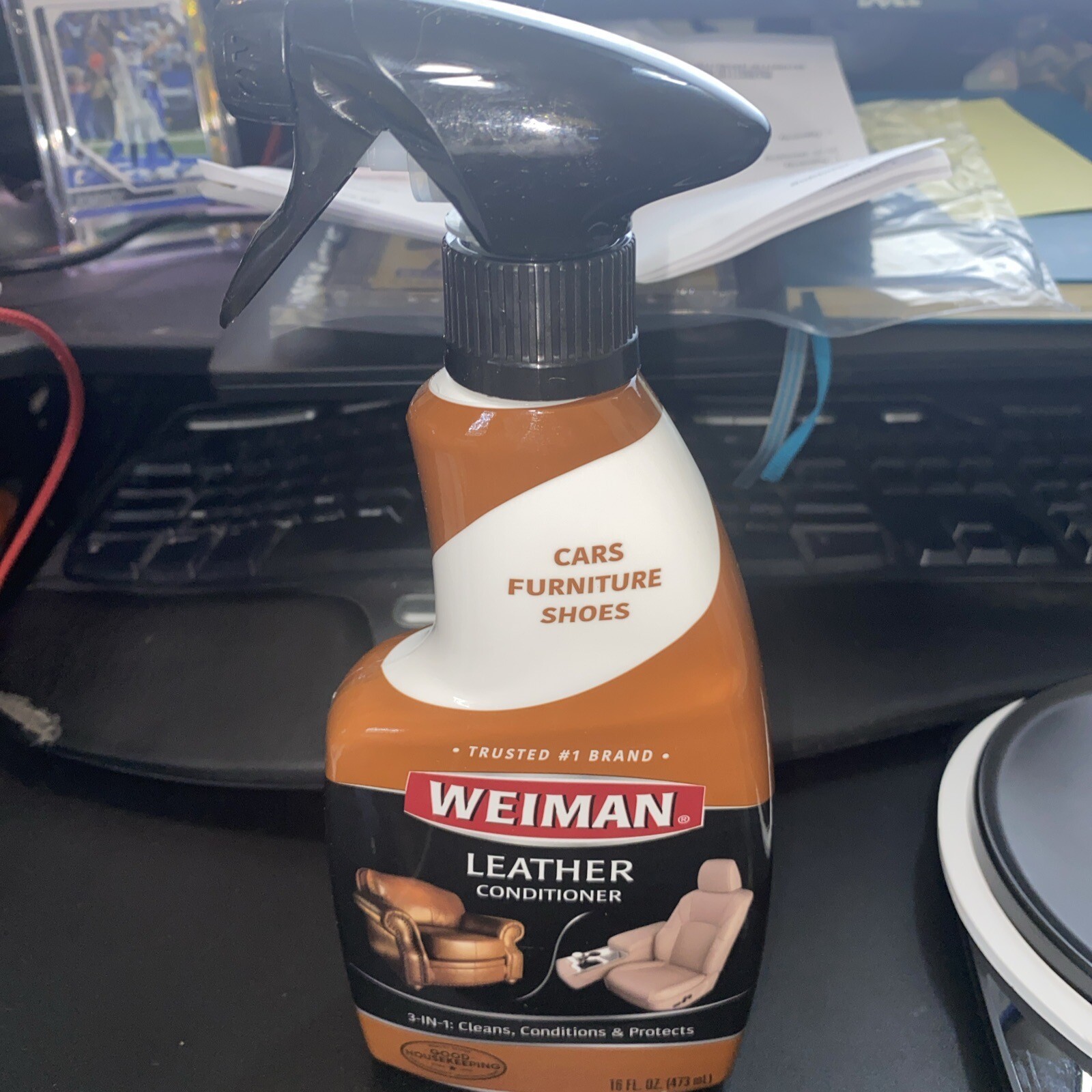Weiman LEATHER CONDITIONER CLEANER Protect Restore Car Auto Seat Shoe Sofa 22oz