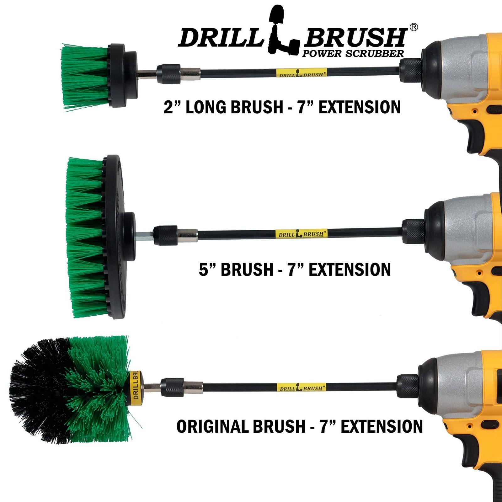 Kitchen Cleaning Set – Scrubber Brushes, Oven & Pan Scrub Tools, Drill Brush Kit