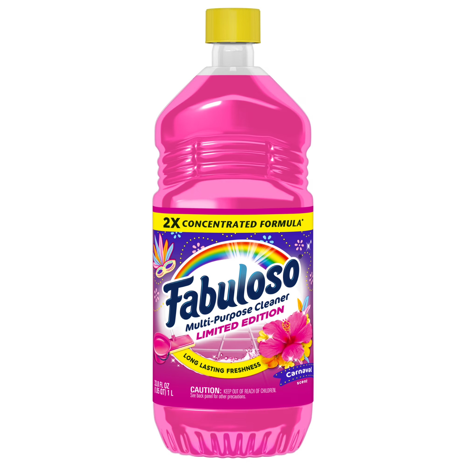 Fabuloso Multi-Purpose Cleaner, 2X Concentrated Formula, Limited Edition, Carnav