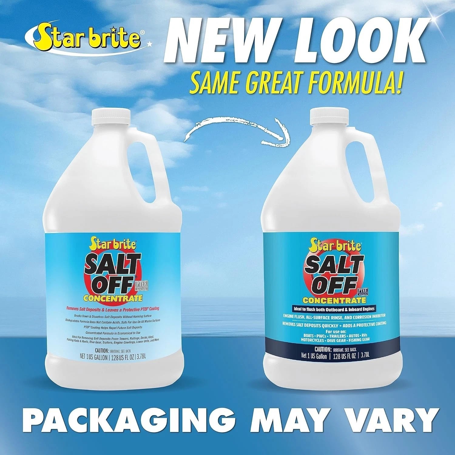 Salt Off Concentrate Salt & Engine Flush 128 OZ Gallon for Boats, Vehicles, T…