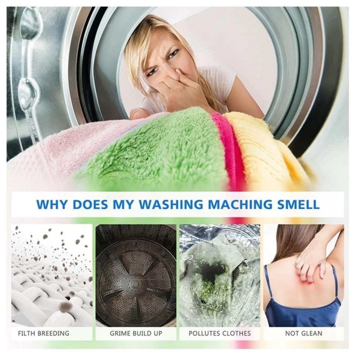Washing Machine Cleaner Deep Clean Formula ( 12pcs) Free Shipping