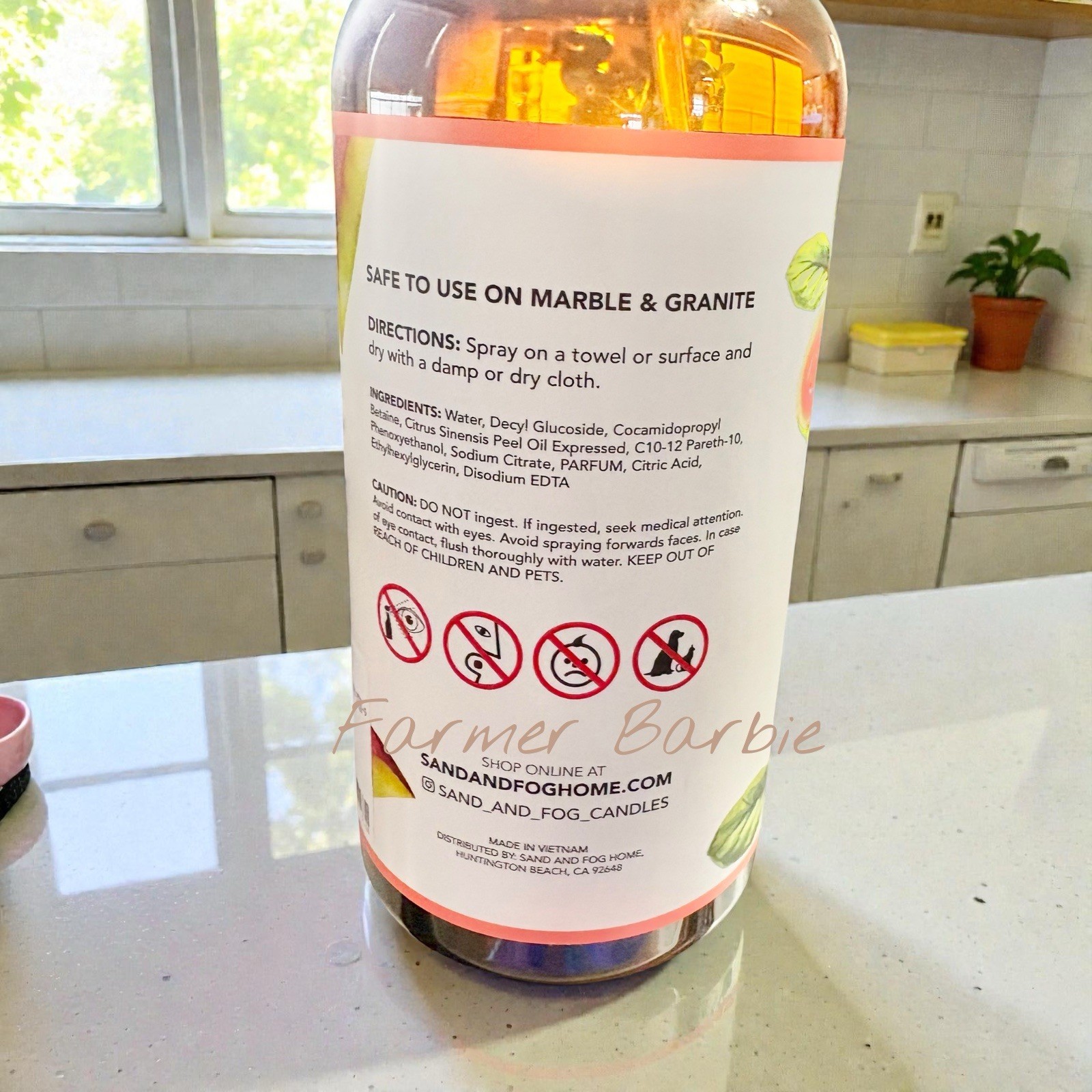 SAND + FOG™ Plant-Based Kitchen REFRESHER & CLEANER ~ Guava Mango