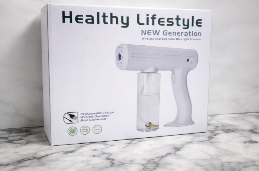 Healthy Lifestyle Electric Mist Sprayer Wireless Charging Blue Light ATOMIZER