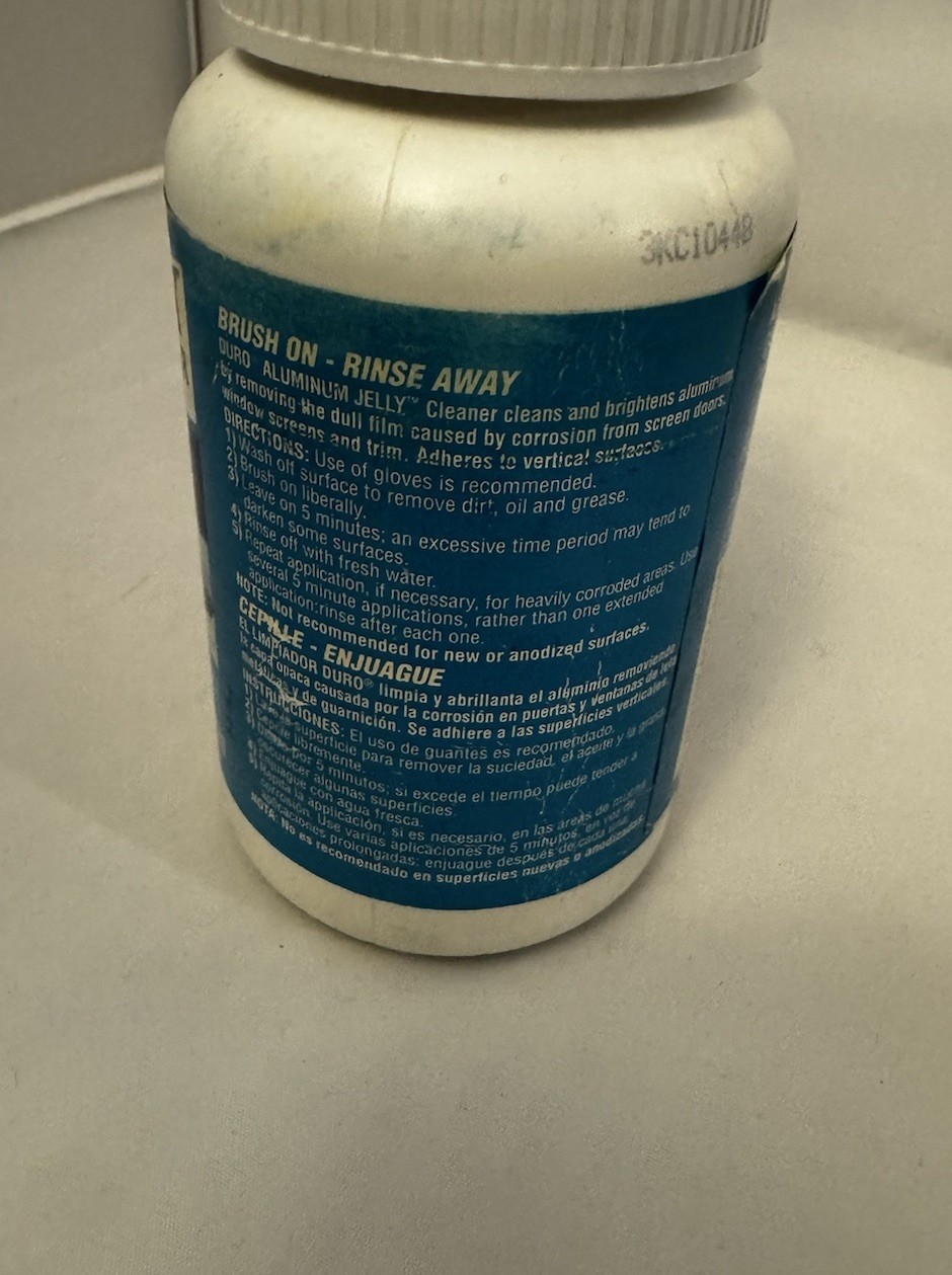Duro by Loctite Aluminum Jelly Cleaner & Brightner 8 Fl Oz
