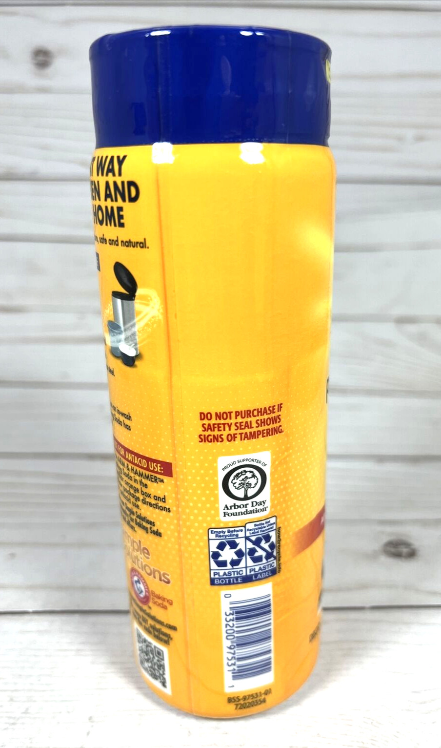 Arm & Hammer Pure Baking Soda 12oz Refillable Shaker Bottle (2 Pack)