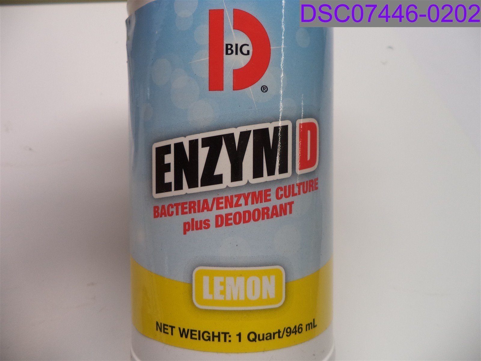Qty = 12 quarts (12 Bottles x 12qt): Big D Enzyme D Digester Liquid Lemon