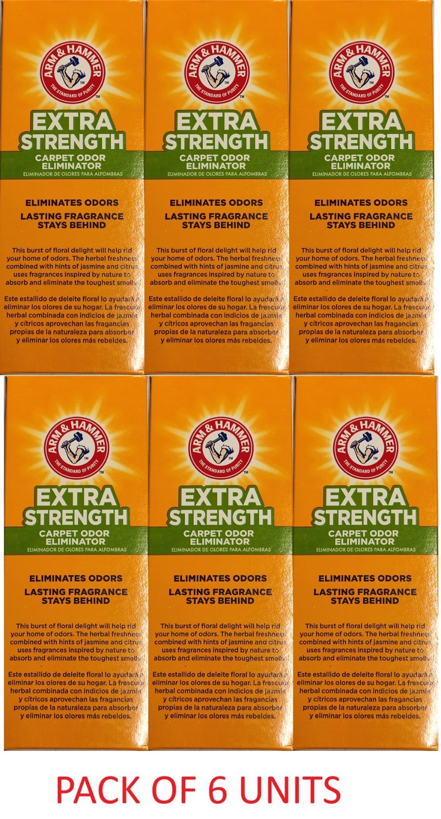 Arm & Hammer Extra Strength Carpet Odor Eliminator 30 oz. / (Pack of 6 units)
