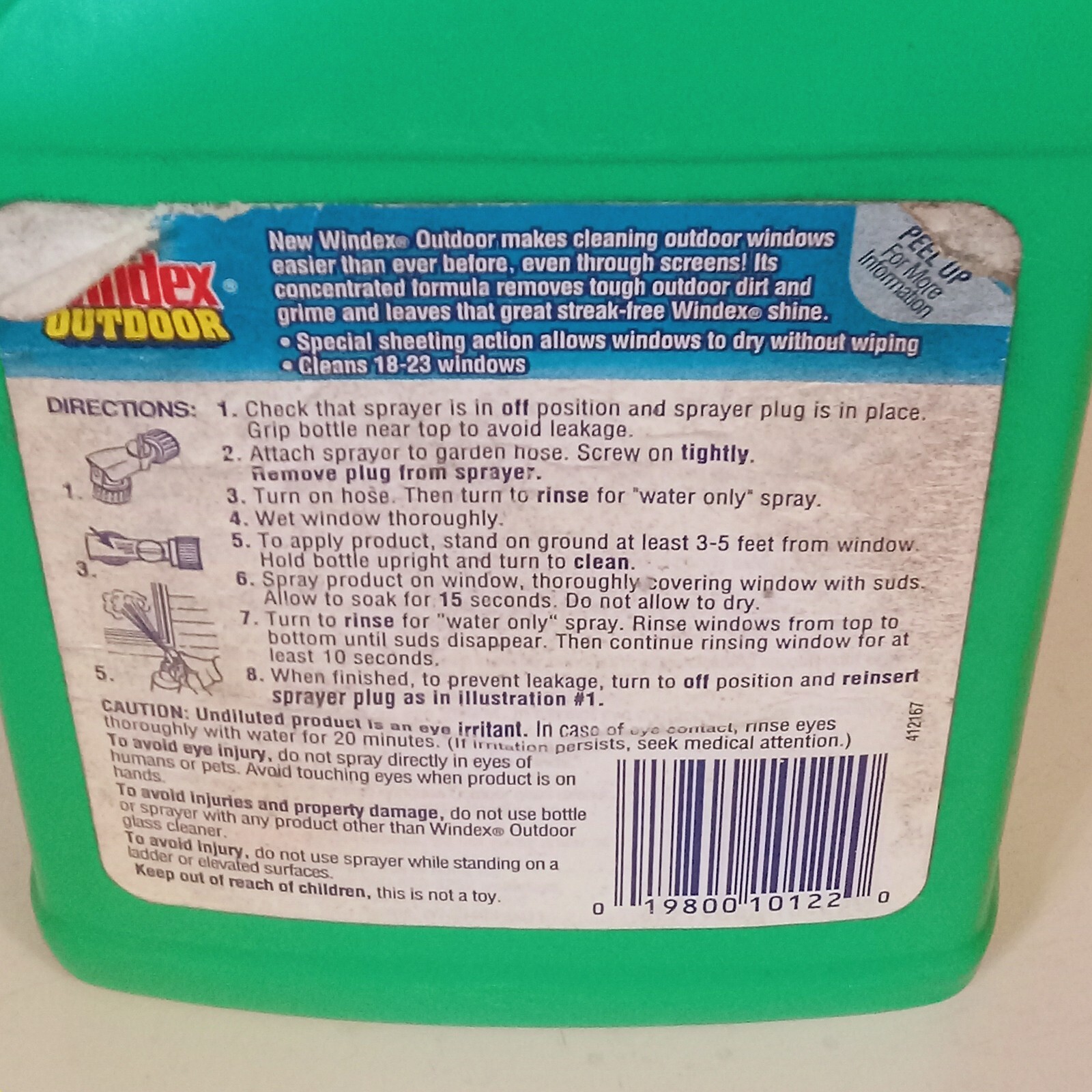 Windex Outdoor Window, Glass Cleaner Concentrate 32 Oz Discontinued NEW NOS
