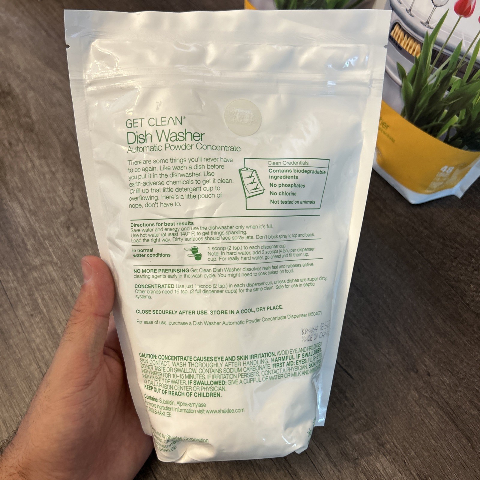 Shaklee Get Clean Dish Washer Automatic Powder Concentrate 2lb LOT OF 3