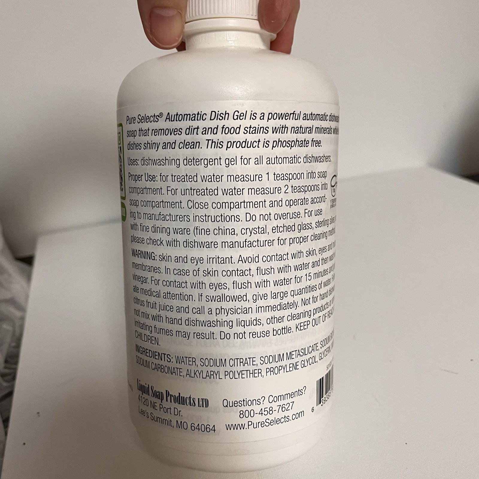 Pure Selects Platimum Auto Dish Gel Ready To Use Super Concentrate 32oz