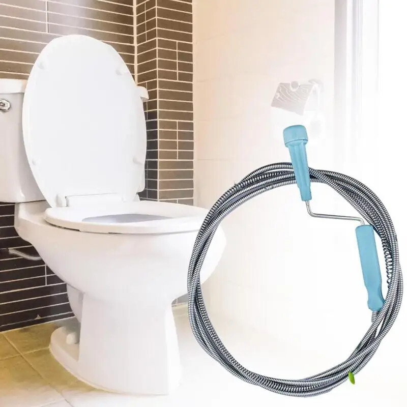55/70/102inch Drain Snake Clog Removal Tool Toilet Dredge Flexible Drain Cleaner