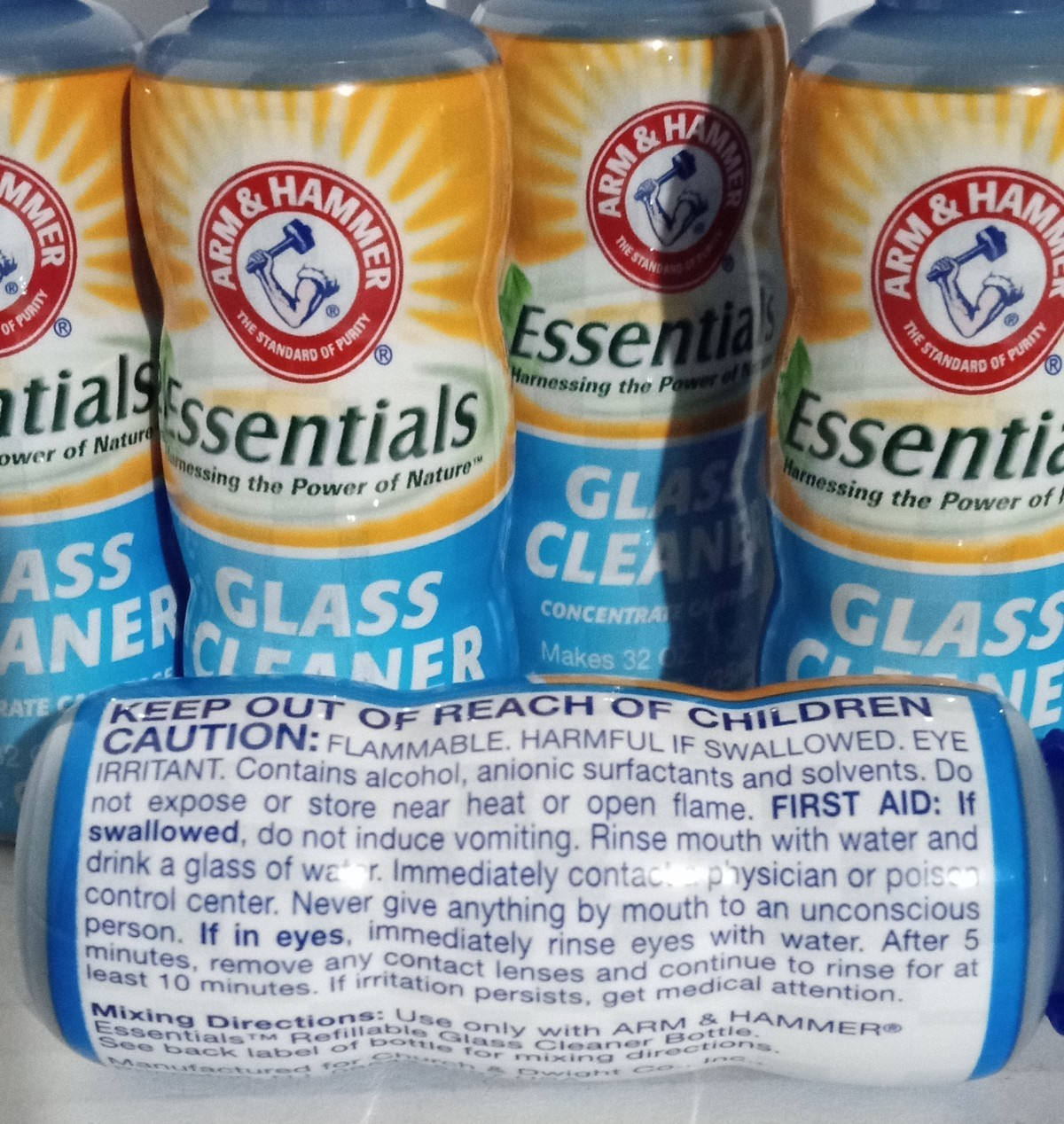 New Lot 6x GLASS CLEANER Arm & Hammer Essentials Refill Concentrate Cartridge