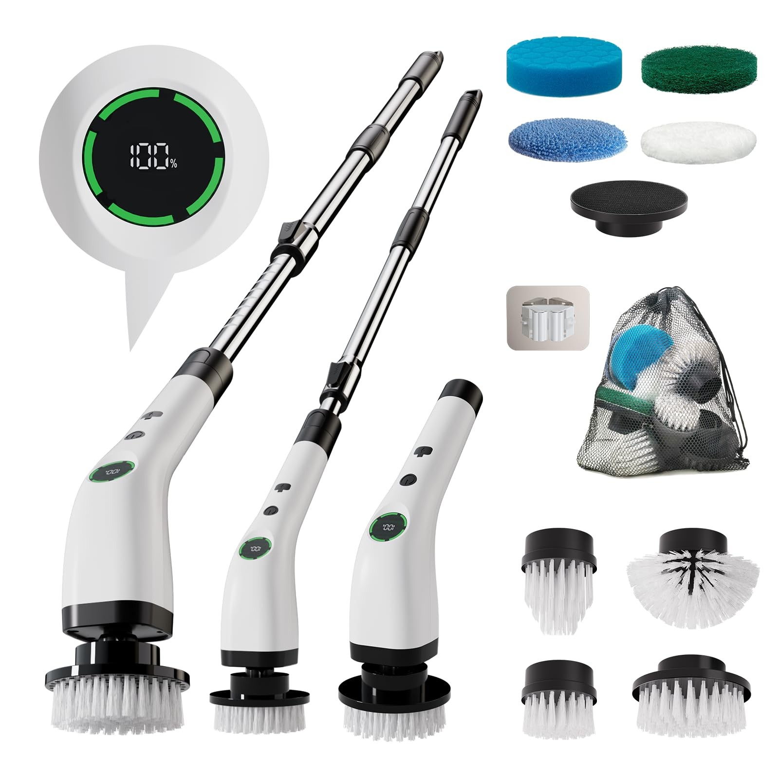 Swyprrix Electric Bathroom Cleaning Brush, Cordless Spin Scrubber Full Body W…