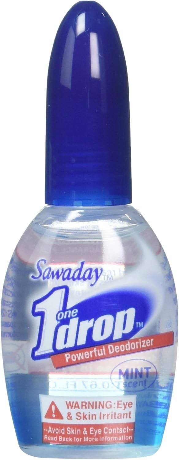 One-Drop Instant Toilet Deodorizer – 2.68oz Drops, Pack of 4, Travel-Friendly