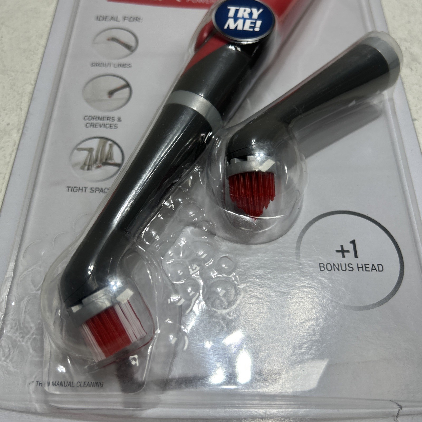 Rubbermaid Reveal Power Scrubber Grout & Tile Bathroom & Shower Cleaner – NEW!