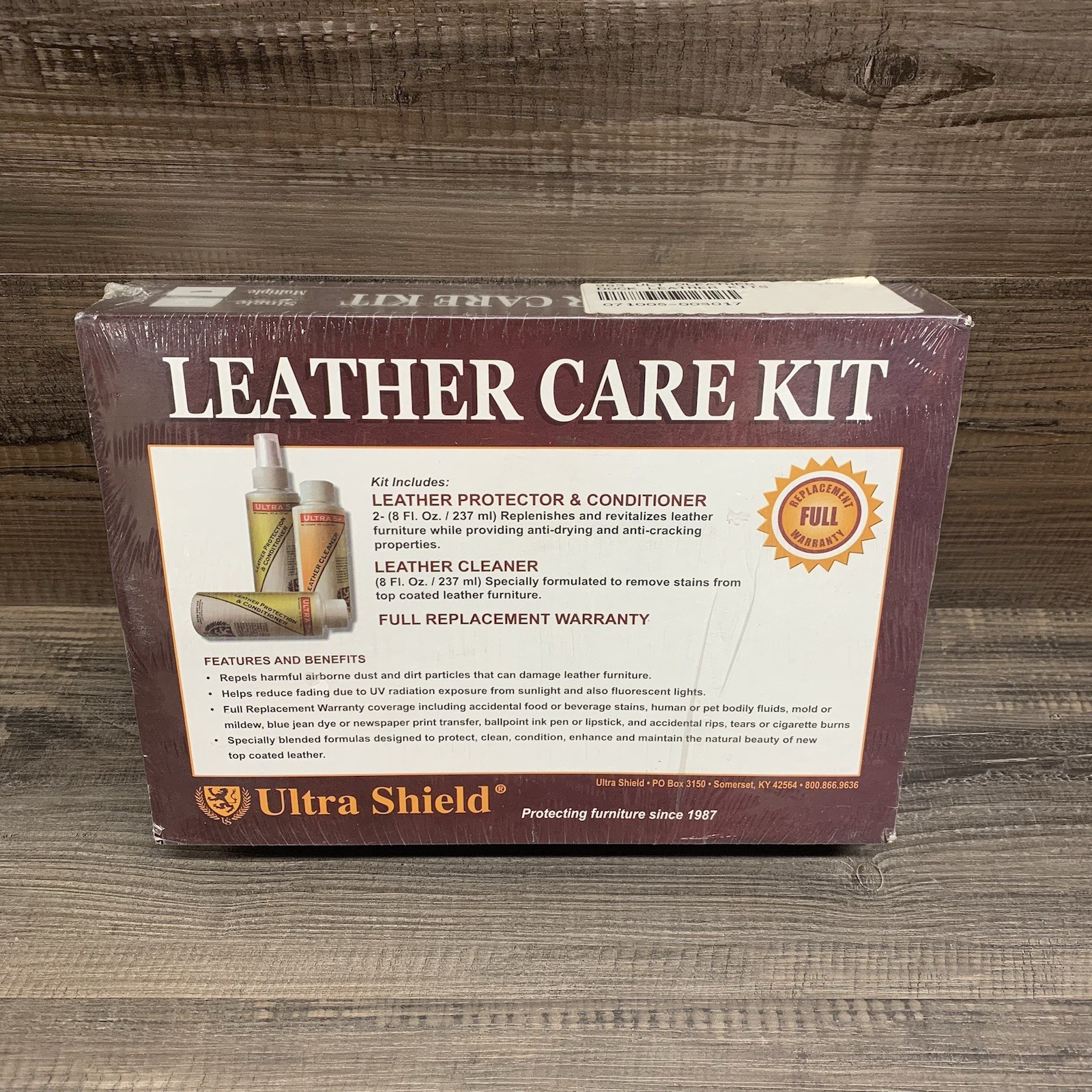 Ultra Shield Leather Care Kit Non Toxic Pet Safe Furniture Cleaner Conditioner