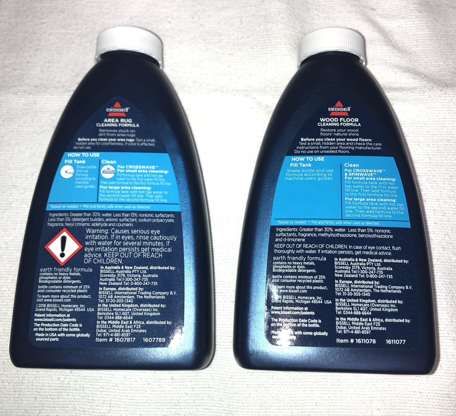 Bissel 8 Fl. Oz. Area Rug&Wood Floor Cleaning Formula for Crosswave Spinwave