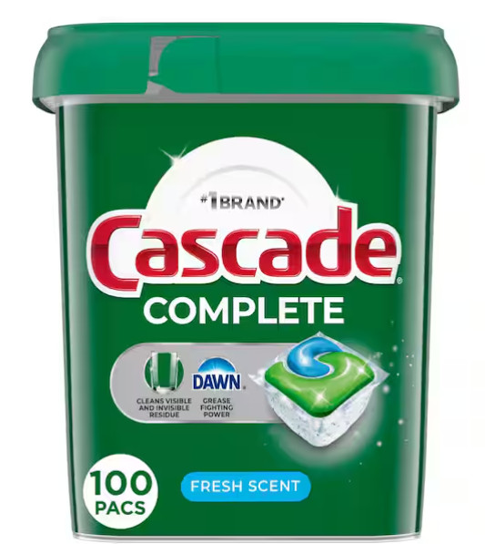 Complete Action Pacs Fresh Scent Tablet Dishwasher Detergent (100-Count)