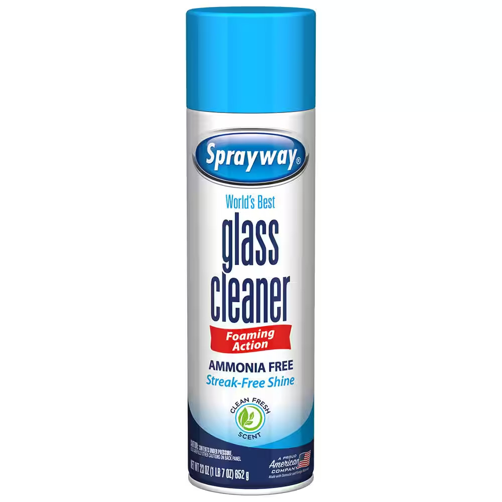 50 Count Microfiber Cleaning Cloth Roll 23oz Glass Cleaner Cleaning Kit