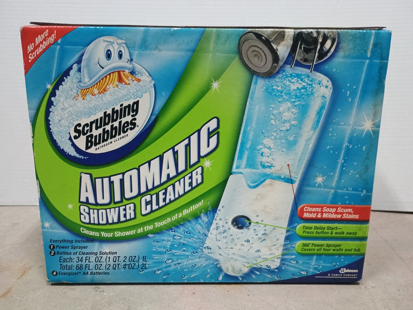 Scrubbing Bubbles Automatic Shower Cleaner Kit w/ 2 Refills