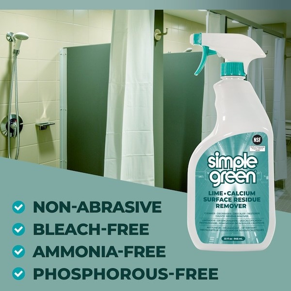 Simple Green 1710201200032 Calcium And Lime Remover, 32 Oz, Unscented
