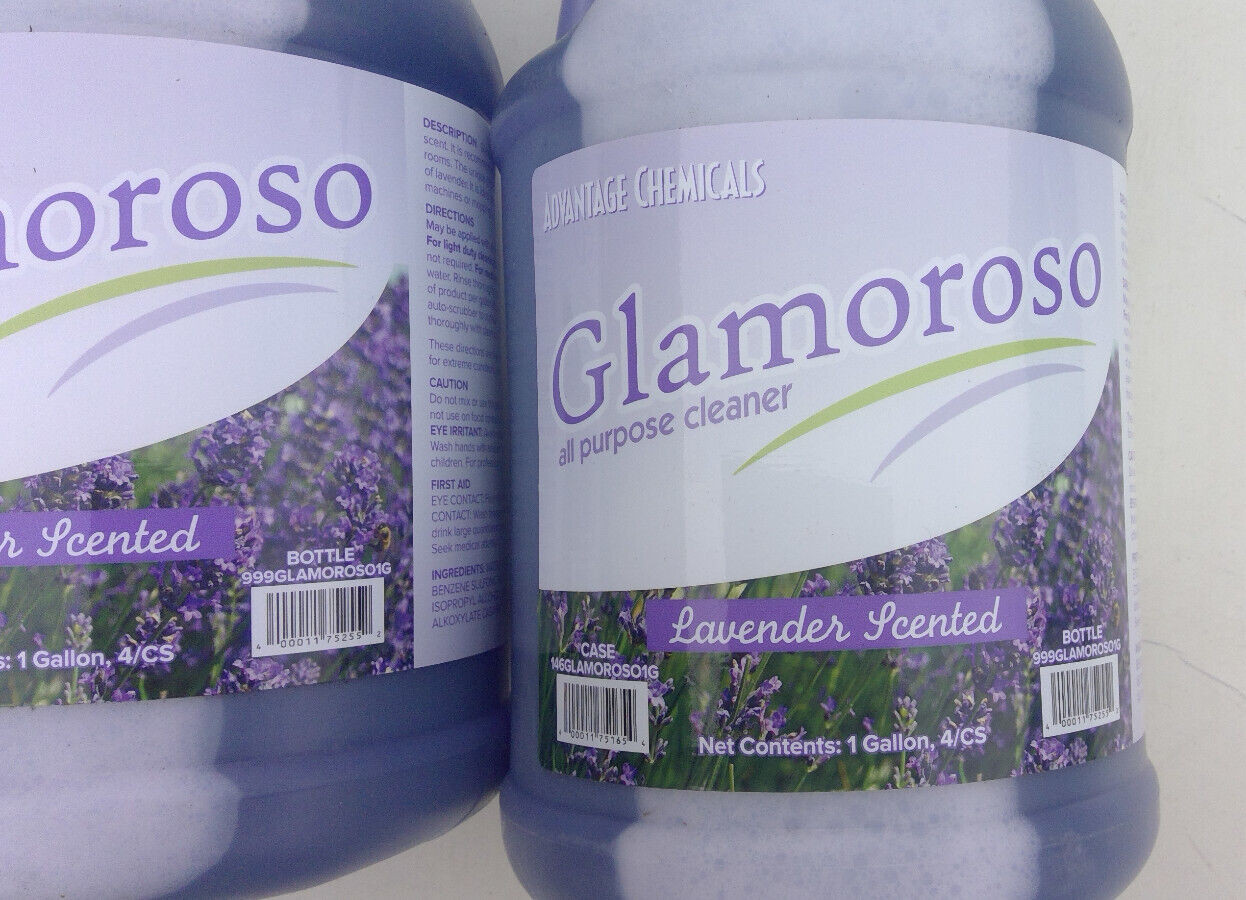 Glamoroso all purpose cleaner lavender scented 1 gallon each one pack of 2
