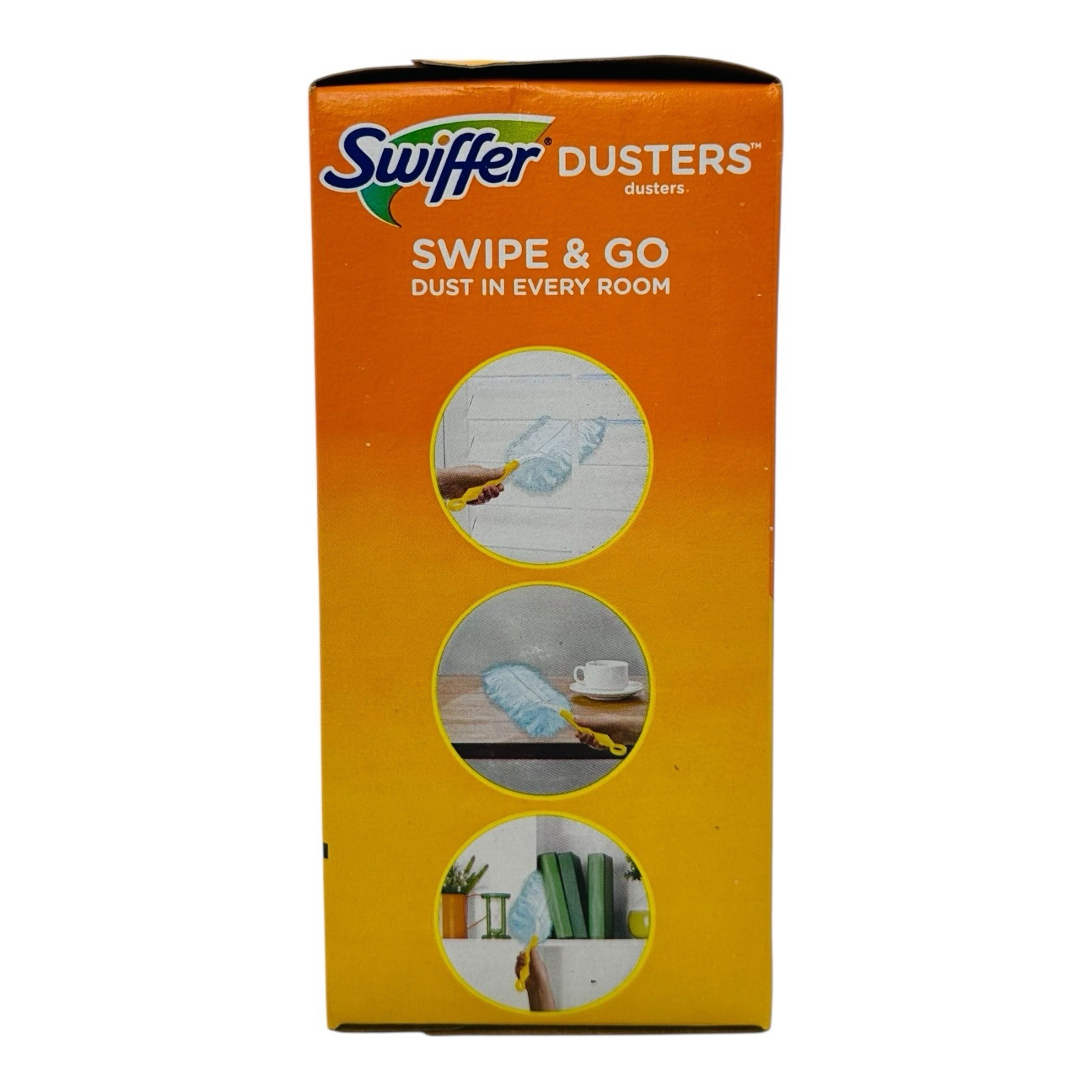 18 Dusters Swiffer Duster Refills 1-Sided Trap + Lock Unscented-Sealed Box